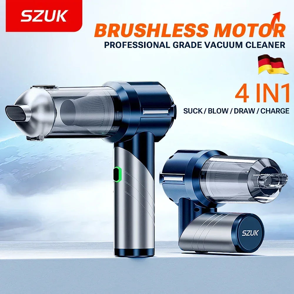 Car Vacuum Cleaner Portable Handheld Mini Vacuum Cleaner Cordless Strong Suction Car Cleaner Car Vacuum Home Appliance