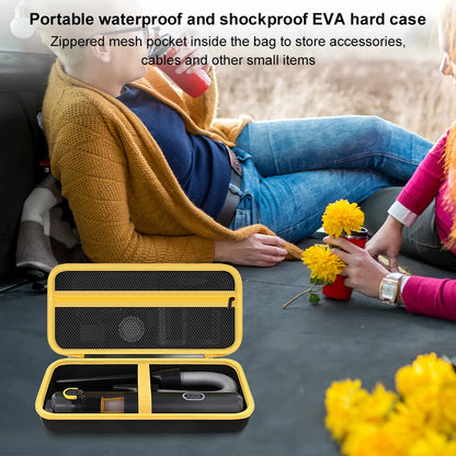 Handheld Car Vacuum Storage Bag for Fanttik Slim V8/V10 Shockproof Car Vacuum Hard Case Waterproof Cordless Car Vacuum Organizer