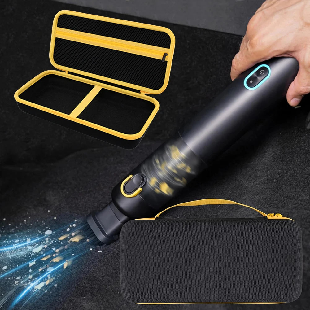 Cordless Car Vacuum Organizer Waterproof Hard Storage Case Handheld Car Vacuum Storage Bag for Fanttik Slim V8/V10 Accessories