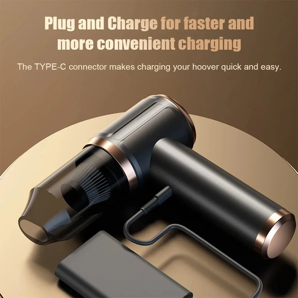 5 in 1 Car Vacuum Car Vacuum Cleaner Multi-Function Handheld Car Vacuum 45000Pa Powerful Car Suction Machine for Home Office