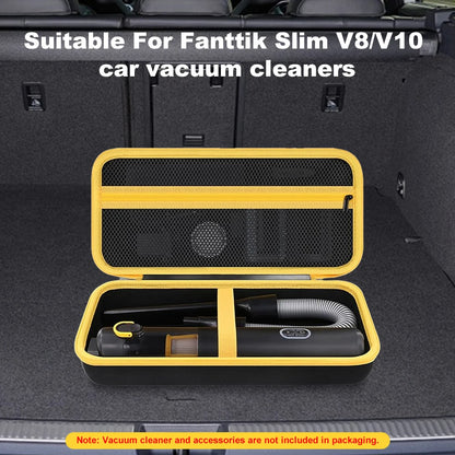 Cordless Car Vacuum Organizer Waterproof Hard Storage Case Handheld Car Vacuum Storage Bag for Fanttik Slim V8/V10 Accessories