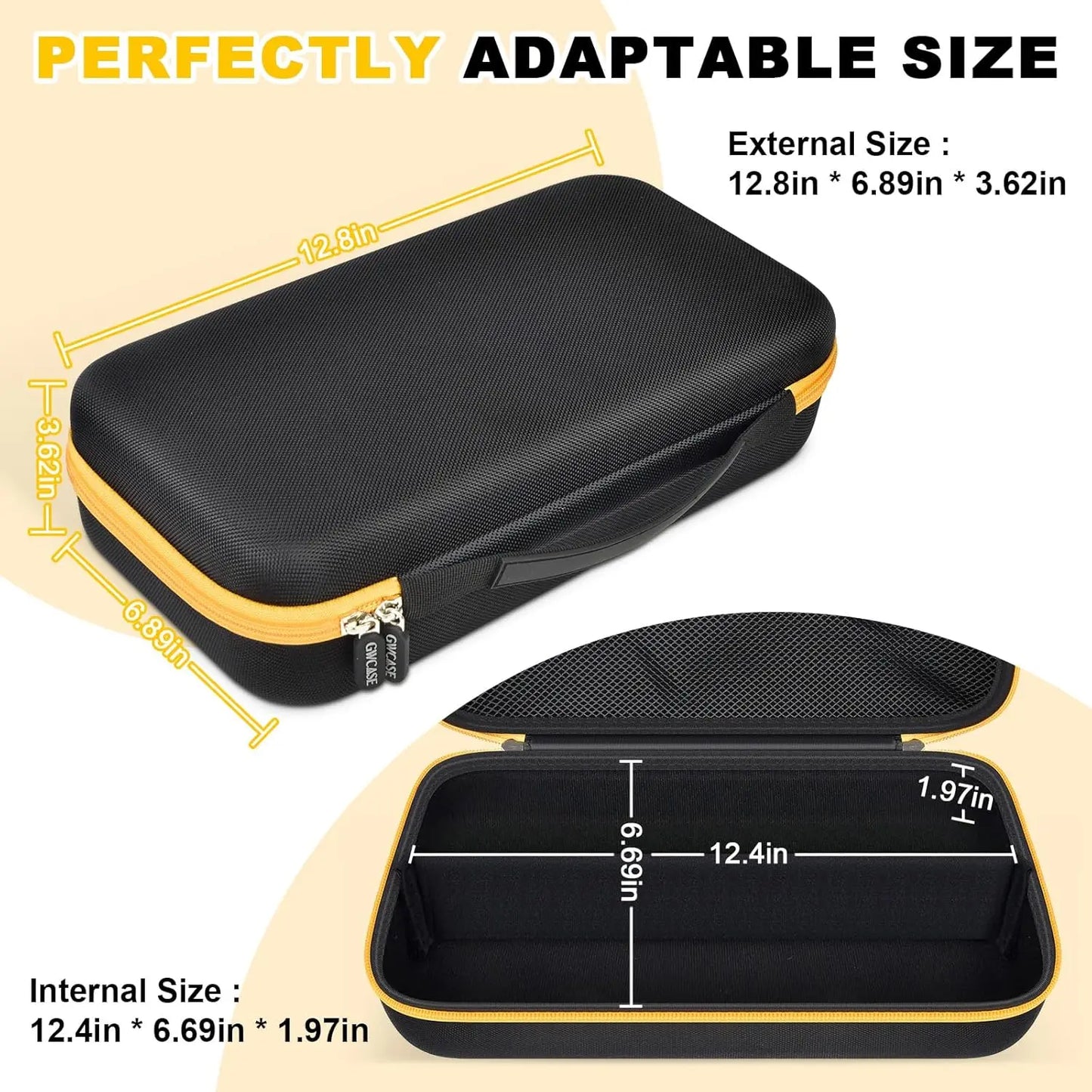 （CASE Only)Case for Fanttik Slim V8 Apex/For Fanttik V8 Mate Portable Mini Cordless Car Vacuum. Organizer with Removable Divider