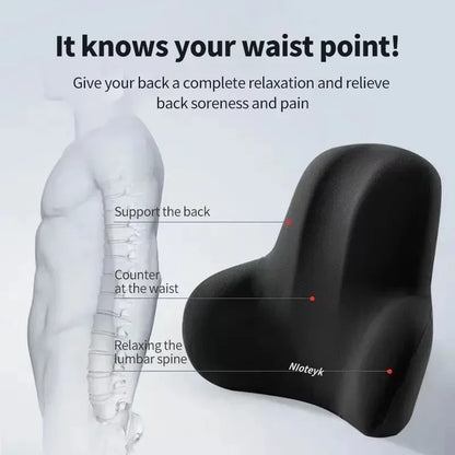 Memory Foam Car Neck Cushion Car Lumbar Support for Car Supplies Universal Neck Pillow Waist Cushion Car Seat Car Accessories