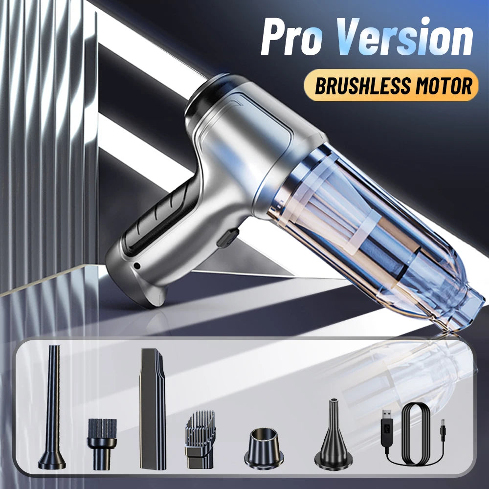 Portable Car Vacuum Cleaner Powerful Wireless Car Vacuum Cleaner 95000PA Strong Suction Handheld Vehicle Vacuum Cleaner for Car