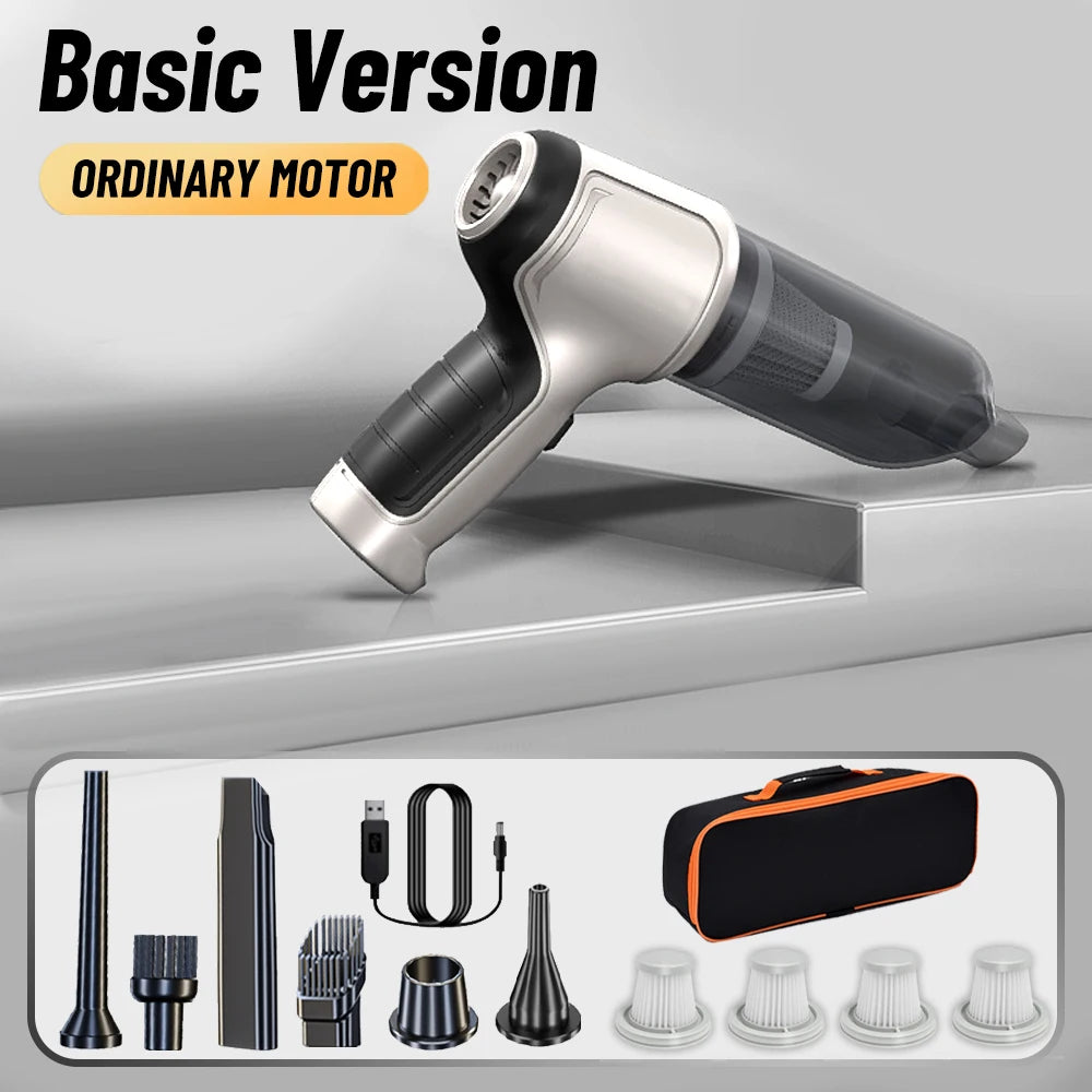 Portable Car Vacuum Cleaner Powerful Wireless Car Vacuum Cleaner 95000PA Strong Suction Handheld Vehicle Vacuum Cleaner for Car